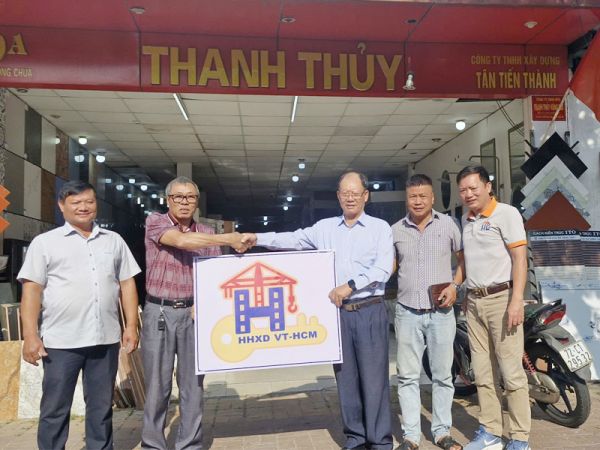 BCH Hội thầu xây dựng VT - TP.HCM thăm CÔNG TY TNHH XÂY DỰNG TÂN TIẾN THÀNH