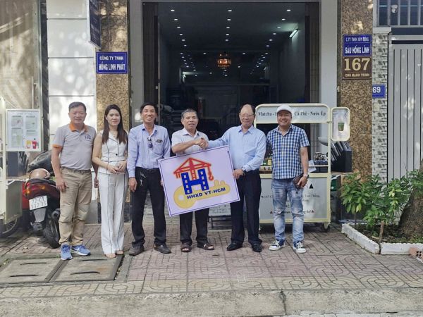 Ban điều hành Hội Thầu Xây Dựng VT-HCM thăm CÔNG TY TNHH HỒNG LINH PHÁT